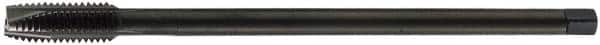 OSG - #4-40 UNC 2 Flute H2 Oxide Finish Vanadium High Speed Steel Spiral Point Extension Tap - Plug Chamfer, 6" OAL, 9/16" Thread Length, 2B/3B Class of Fit, Series 397 - Exact Industrial Supply