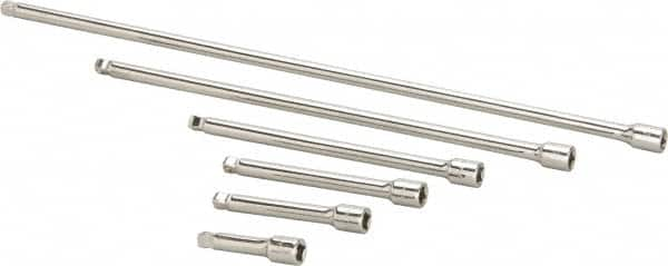 Paramount - 1/4" Drive Socket Wobble Extension Set - 6 Pieces, Includes 2, 3, 4, 6, 10, 14" Lengths - Makers Industrial Supply