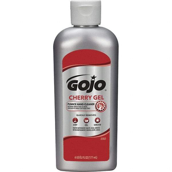 GOJO - 6 oz Bottle Gel Hand Cleaner - Red, Cherry Scent - Makers Industrial Supply