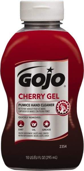 GOJO - 10 oz Bottle Gel Hand Cleaner - Red, Cherry Scent - Makers Industrial Supply