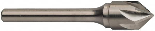 Keo - 3/8" Head Diam, 1/4" Shank Diam, 6 Flute 100° Solid Carbide Countersink - Makers Industrial Supply