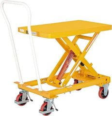 Vestil - 400 Lb Capacity Manual Scissor Elevating Cart - 13-3/4" to 30-3/8" Lift Height, 32" Platform Length x 20" Platform Width - Makers Industrial Supply