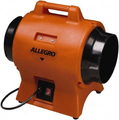 Allegro - 8" Inlet, Electric AC Axial Blower - 0.33 hp, 865 CFM (Free Air), 230 Max Voltage Rating - Makers Industrial Supply