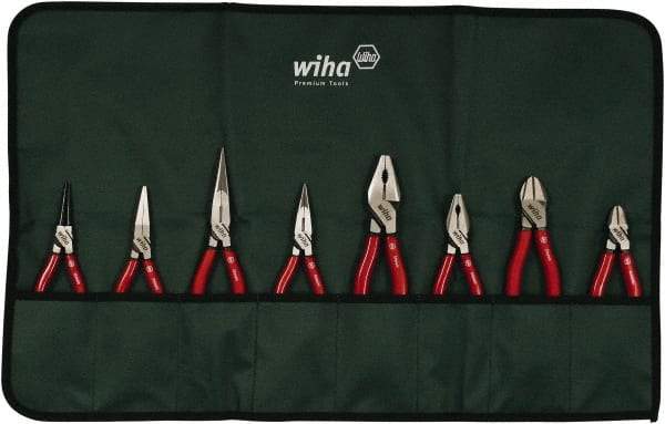 Wiha - 8 Piece Cutting Plier Set - Comes in Box - Makers Industrial Supply