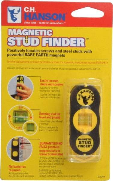 C.H. Hanson - 1" Deep Scan Magnetic Stud Finder - Detects Studs & Joists - Makers Industrial Supply