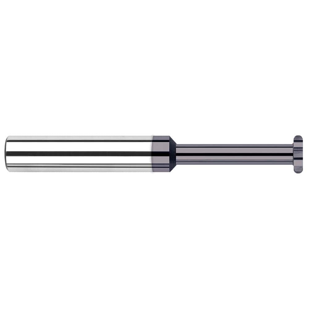 Harvey Tool - 3/16" Cut Diam, 0.04" Cut Width, 3/16" Shank, Straight-Tooth Woodruff Keyseat Cutter - Exact Industrial Supply