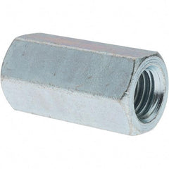 Value Collection - M14x2.00 Metric Coarse, 54mm OAL Steel Standard Coupling Nut - Zinc-Plated Finish, 28mm Width Across Flats - Makers Industrial Supply