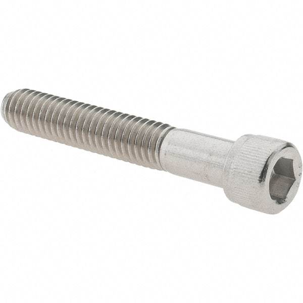 Made in USA - 5/16-18 UNC Hex Socket Drive, Socket Cap Screw - Grade 316 Stainless Steel, 2" Length Under Head - Makers Industrial Supply