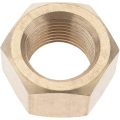 Value Collection - 3/4-18 UNF Brass Right Hand Hex Nut - 1-7/64" Across Flats, 41/64" High - Makers Industrial Supply