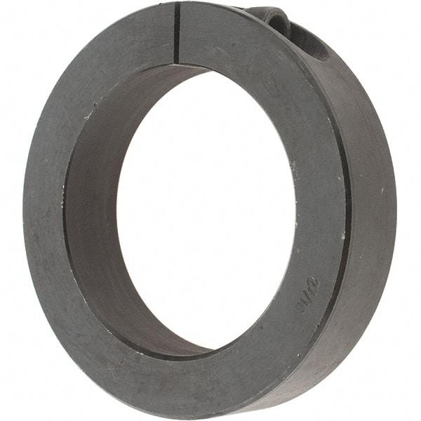 Value Collection - 2-7/16" Bore, Steel, One Piece One Piece Split Shaft Collar - 3-1/2" Outside Diam, 3/4" Wide - Makers Industrial Supply