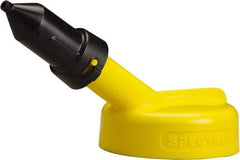 Trico - 4 Gal Capacity Polyethylene Oil Storage System - 1/4" Tip OD, 7" Straight Spout, Yellow - Makers Industrial Supply