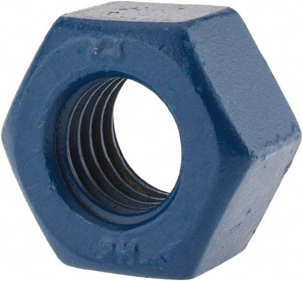 Value Collection - 1/2-13 UNC Steel Right Hand Heavy Hex Nut - 7/8" Across Flats, 0.4844" High, Zinc-Plated Finish - Makers Industrial Supply