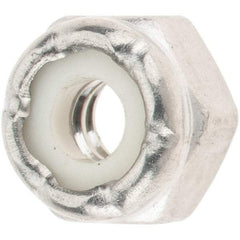 Value Collection - #10-24 UNC 316 Hex Lock Nut with Nylon Insert - 1/4" High - Makers Industrial Supply