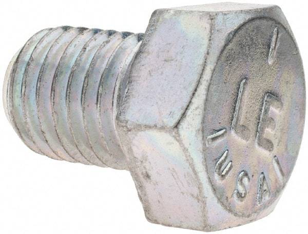 Value Collection - 3/4-10 UNC, 1" Length Under Head Hex Head Cap Screw - Fully Threaded, Grade 5 Steel, Zinc-Plated Finish, 1-1/8" Hex - Makers Industrial Supply