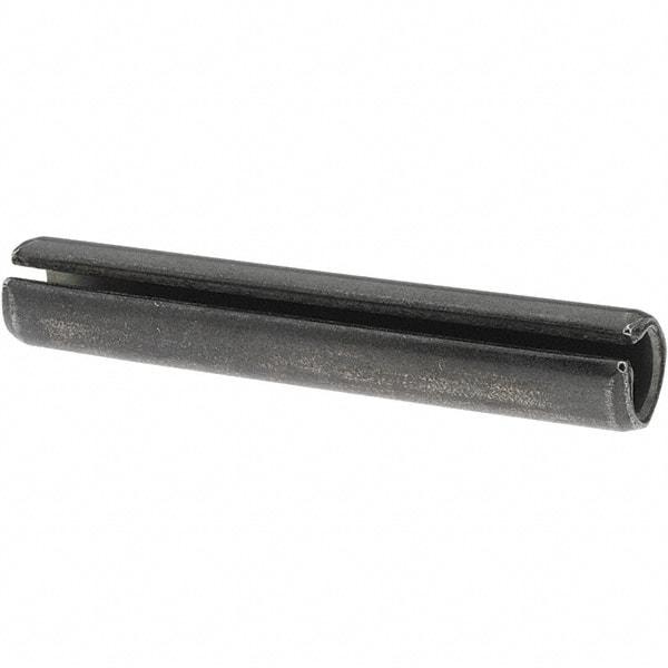 Value Collection - 1/2" Diam x 3" Long Slotted Spring Pin - Grade 1070-1090 Alloy Steel, Black Oxide Finish - Makers Industrial Supply