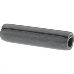 Value Collection - 5/16" Diam x 1-1/4" Long Coiled Spring Pin - Grade 1070-1090 Alloy Steel, Black Oxide Finish - Makers Industrial Supply