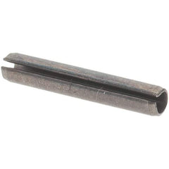 Value Collection - 1/16" Diam x 3/8" Long Slotted Spring Pin - Grade 1070-1090 Alloy Steel, Black Oxide Finish - Makers Industrial Supply