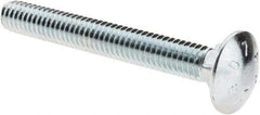 Value Collection - 5/16-18 UNC 2-1/2" Length Under Head, Standard Square Neck, Carriage Bolt - Grade 2 Steel, Zinc-Plated Finish - Makers Industrial Supply