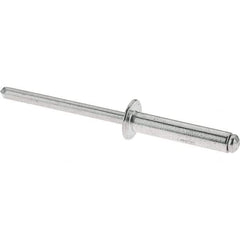 RivetKing - Size 6-12 Dome Head Aluminum Open End Blind Rivet - Aluminum Mandrel, 5/8" to 3/4" Grip, 3/16" Body Diam - Makers Industrial Supply