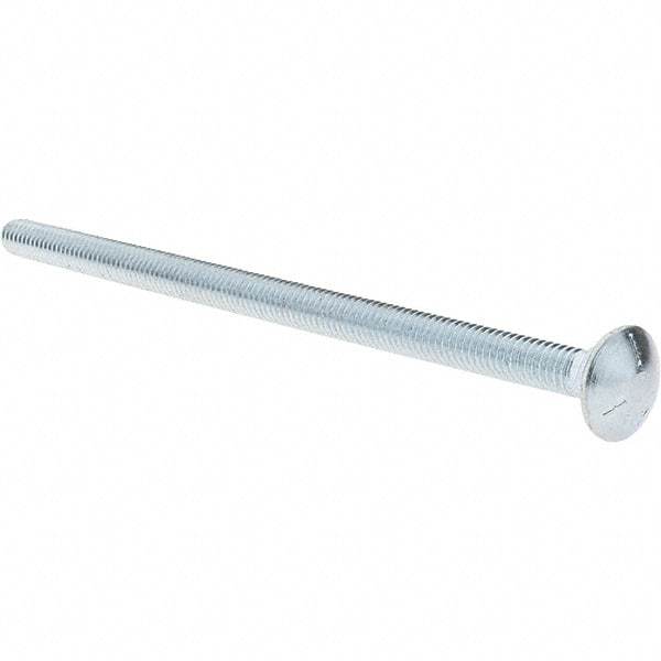 Value Collection - 5/16-18 UNC 6" Length Under Head, Standard Square Neck, Carriage Bolt - Grade 5 Steel, Zinc-Plated Finish - Makers Industrial Supply