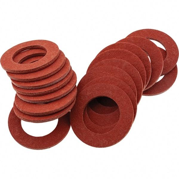 Value Collection - Vulcanized Fibre Standard Flat Washer - 0.5938" ID x 1" OD, 0.062" Thick, Plain Finish - Makers Industrial Supply