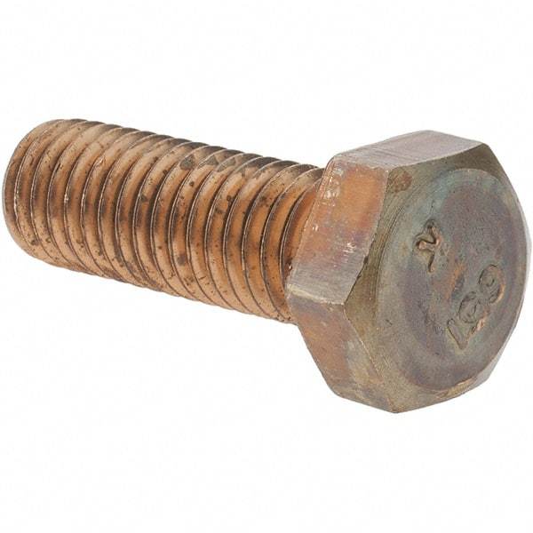 Value Collection - 1/2-13 UNC, 1-1/2" Length Under Head Hex Head Cap Screw - Silicon Bronze, 3/4" Hex - Makers Industrial Supply