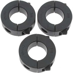 Value Collection - 7/8" Bore, Steel, Two Piece Shaft Collar - 1-5/8" Outside Diam, 1/2" Wide - Makers Industrial Supply