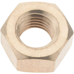 Value Collection - 5/16-24 UNF Brass Right Hand Hex Nut - 1/2" Across Flats, 17/64" High - Makers Industrial Supply