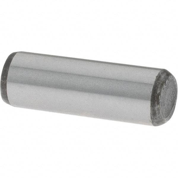 Value Collection - 1/4" Diam x 3/4" Pin Length Grade 8 Alloy Steel Standard Dowel Pin - C 50-58 Hardness, 12,800 Lb Breaking Strength, 1 Beveled & 1 Rounded End - Makers Industrial Supply