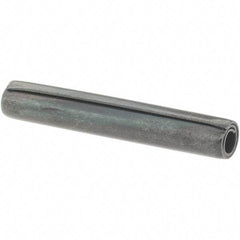 Value Collection - 5/32" Diam x 1" Long Coiled Spring Pin - Grade 1070-1090 Alloy Steel, Black Oxide Finish - Makers Industrial Supply