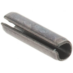 Value Collection - 1/16" Diam x 1/4" Long Slotted Spring Pin - Grade 1070-1090 Alloy Steel, Black Oxide Finish - Makers Industrial Supply