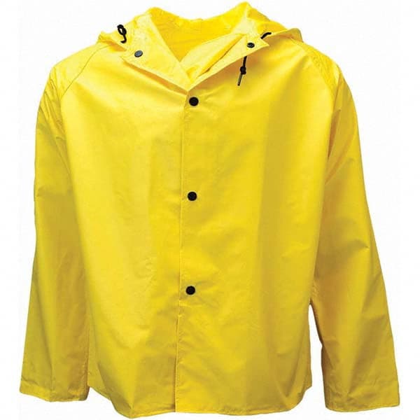 Neese - Size L Yellow Rain & Flame Resistant/Retardant Rain Jacket - Makers Industrial Supply