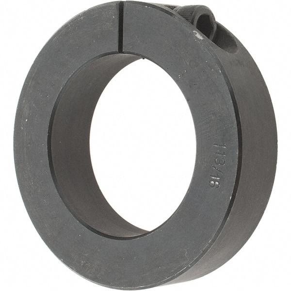 Value Collection - 1-13/16" Bore, Steel, One Piece One Piece Split Shaft Collar - 2-7/8" Outside Diam, 11/16" Wide - Makers Industrial Supply