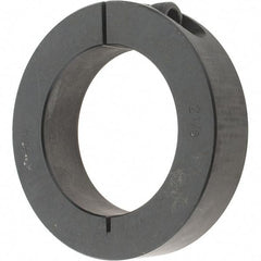 Value Collection - 2-1/8" Bore, Steel, One Piece One Piece Split Shaft Collar - 3-1/4" Outside Diam, 3/4" Wide - Makers Industrial Supply