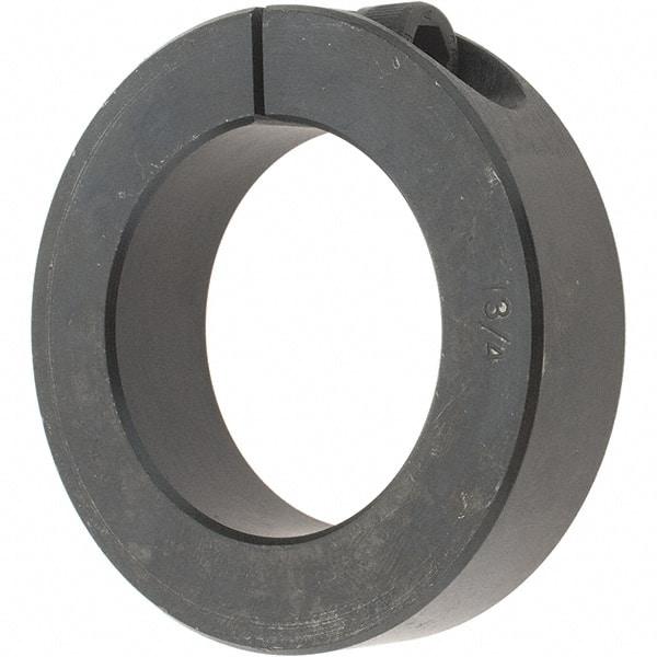 Value Collection - 1-3/4" Bore, Steel, One Piece Clamp Collar - 2-3/4" Outside Diam, 11/16" Wide - Makers Industrial Supply