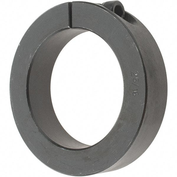 Value Collection - 2-5/16" Bore, Steel, One Piece One Piece Split Shaft Collar - 3-1/2" Outside Diam, 3/4" Wide - Makers Industrial Supply