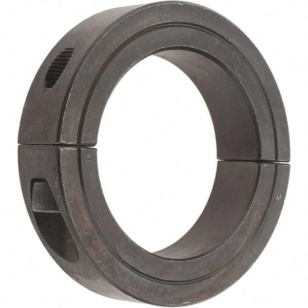 Value Collection - 2-5/16" Bore, Steel, Two Piece Two Piece Split Shaft Collar - 3-1/2" Outside Diam, 3/4" Wide - Makers Industrial Supply