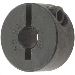 Value Collection - 3/16" Bore, Steel, One Piece Clamp Collar - 11/16" Outside Diam, 5/16" Wide - Makers Industrial Supply