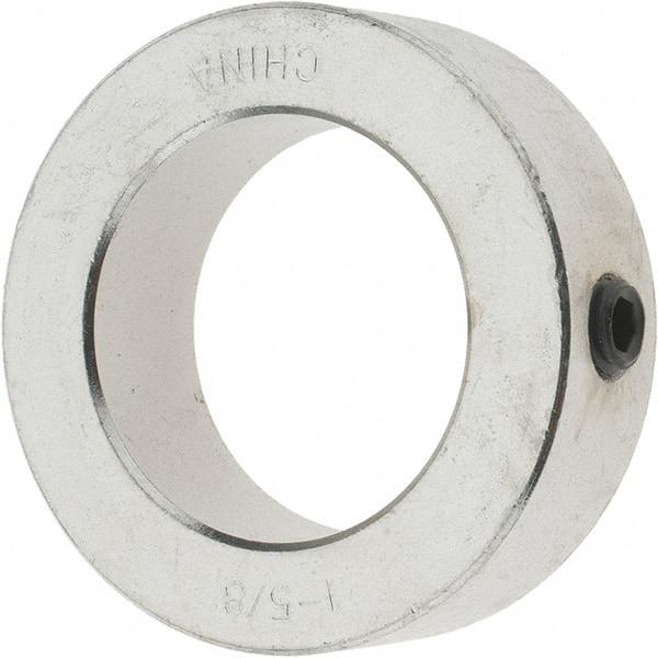 Value Collection - 1-5/8" Bore, Steel, Set Screw Shaft Collar - 2-1/2" Outside Diam, 13/16" Wide - Makers Industrial Supply