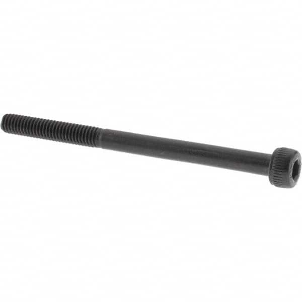 Value Collection - M4x0.70 Metric Coarse Hex Socket Drive, Socket Cap Screw - Grade 12.9 Alloy Steel, Black Oxide Finish, Partially Threaded, 55mm Length Under Head - Makers Industrial Supply