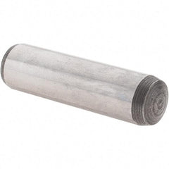 Value Collection - 10mm Diam x 36mm Pin Length Alloy Steel Dowel Pin - 1 Rounded & 1 Threaded End - Makers Industrial Supply