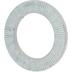 Value Collection - 1.5354" OD, Zinc Flake, Wedge Lock Washer - Grade 2, 0.9882 to 1.0039" ID - Makers Industrial Supply