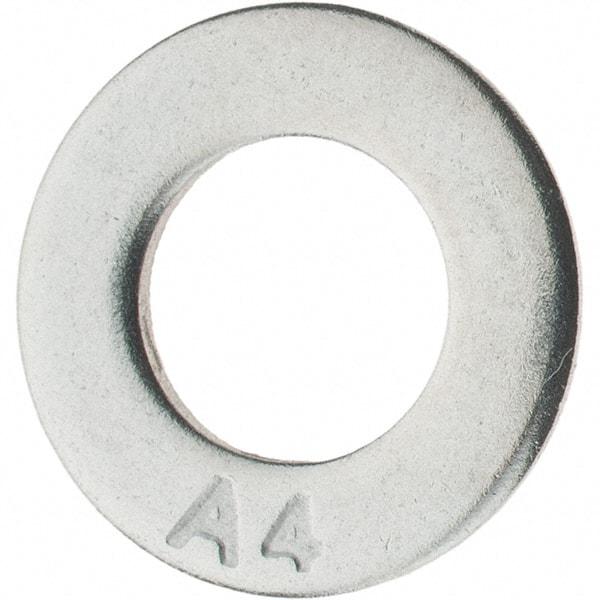 Value Collection - M8 Screw, Grade 316 Stainless Steel Standard Flat Washer - 8.4mm ID x 16mm OD, Plain Finish - Makers Industrial Supply