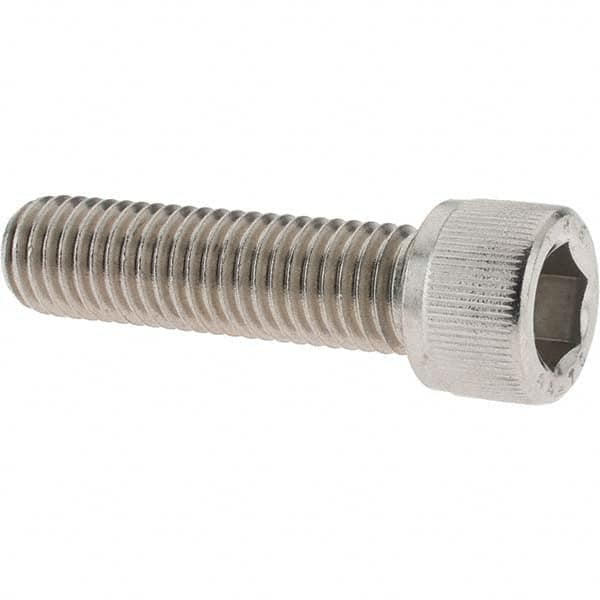 Value Collection - M12x1.75 Metric Coarse Hex Socket Drive, Socket Cap Screw - Grade 316 & Austenitic A4 Stainless Steel, Uncoated, Partially Threaded, 45mm Length Under Head - Makers Industrial Supply