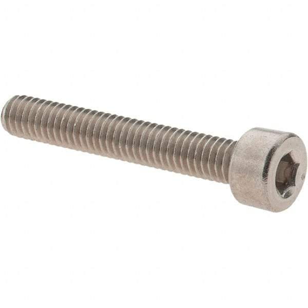 Value Collection - M4x0.70 Metric Coarse Hex Socket Drive, Socket Cap Screw - Grade 316 & Austenitic A4 Stainless Steel, Uncoated, Partially Threaded, 25mm Length Under Head - Makers Industrial Supply