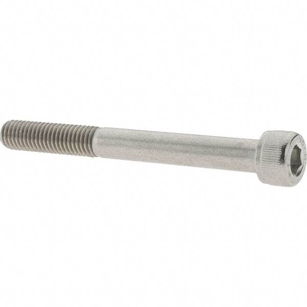 Value Collection - M8x1.25 Metric Coarse Hex Socket Drive, Socket Cap Screw - Grade 18-8 & Austenitic A2 Stainless Steel, Uncoated, Partially Threaded, 75mm Length Under Head - Makers Industrial Supply