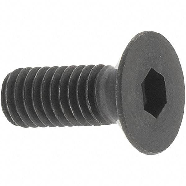 Value Collection - M3x0.50 Metric Coarse Hex Socket Drive, 90° Flat Screw - Grade 12.9 Alloy Steel, Black Oxide Finish, Fully Threaded, 8mm OAL - Makers Industrial Supply