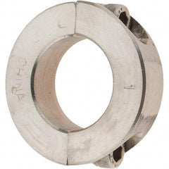 Value Collection - 1" Bore, Stainless Steel, Two Piece Shaft Collar - 1-3/4" Outside Diam, 1/2" Wide - Makers Industrial Supply