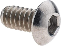 Value Collection - #10-24 UNC Hex Socket Drive, Button Screw - Grade 18-8 Stainless Steel, 3/8" Length Under Head - Makers Industrial Supply