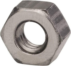 Made in USA - 3/8-16 UNC Steel Right Hand Hex Nut - 9/16" Across Flats, 0.337" High, Zinc Clear Finish - Makers Industrial Supply